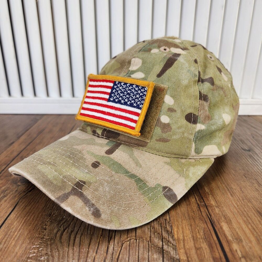Tactical Tailor Multicam USA Patch Hat Green USA Made Military Baseball Cap